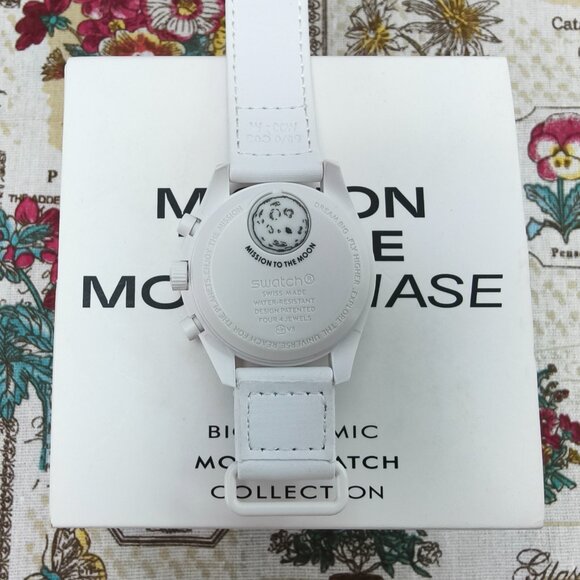🎊NWT🎊Swatch X Omega MoonSwatch Mission To The Moonphase - FULL MOON Watch - Picture 2 of 5